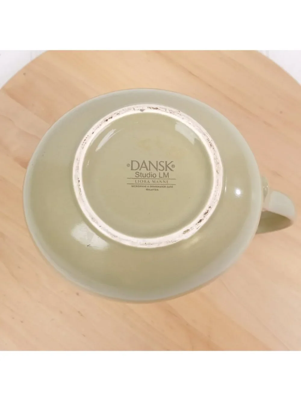 Dansk Green Liora Manne Pitcher Studio LM Stoneware